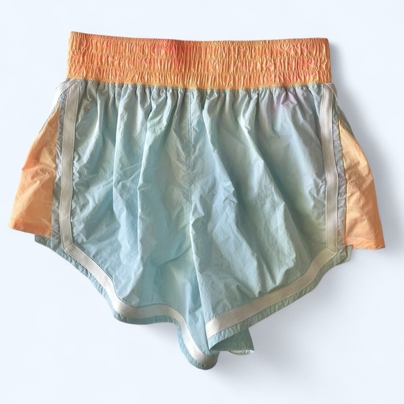 Free People FP Movement Finisher Moonlight Neon Shorts in Blue & Orange sz Med - Picture 5 of 16